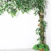 Fleurs décoratives Simulation d'écorce d'arbre, décoration d'égout de maison, fausse mousse verte, mur d'herbe de mariage, plantes artificielles, vente au détail