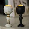 Skull Candle Holder Vintage Skeleton Candlestick Tea Light Cup for Home Party Decoration HKD230825