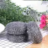 Sponges Scouring Pads 12 Pcs Stainless Steel Mesh Wire Scourer Large Size Ball Brushes Pan Pot Dish Cleaner Scrubber Kitchen 230825