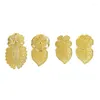 Broches Luxe Bruiloft Bruid Goud Kleur Broche Sieraden Holle Bloemvorm Kaftan Etnische Badge Jurk Decoratief