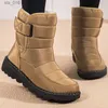 Snow Watarproof Platform أحذية غير رسمية في منتصف العربات للنساء الكعب Botas Mujer 2022 New Winter Boots Female T230824 346
