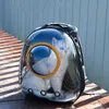 Miroirs Transparent Cat Sac à dos mode Pet Pet Cat Bag Carrier For Cats Space Capsule Polable Bagure de voyage pour animaux de compagnie Poldable Sac à dos