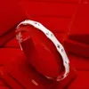 Mooie Bangle Elegante Bruiloft 925 Zilveren Dames Heren Bamboe Armbanden Hoge Kwaliteit Mode Klassieke Sieraden