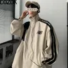 Kurtki męskie Koreańska swobodna kurtka sportowa Mężczyźni Spring Patchwork College Bomber Windbreaker Street Fashion Lose Varsity Baseball Płaszcz UNISEX 230824