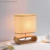 lâmpada de cabeceira japonesa de madeira