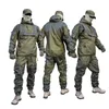 Ao ar livre camisetas Gorka 4 Tactical Camou Militar Rússia Uniforme de Combate Conjunto Roupas de Trabalho Ao Ar Livre Airsoft Paintball CS Gear Ternos de Treinamento 230825