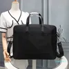 2023 - Valigetta da uomo di design in nylon nero, borsa per laptop di alta qualità, borsa da ufficio alla moda retrò di grande capacità