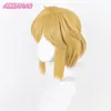 Cosplay Wigs Link Wig Cosplay Twilight Princess Cosplay Blonde Brown Wig Cosplay Anime Wigs Heat Resistant Synthetic Wigs Halloween Wigs 230824