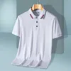 2023 Bawełniane koszule polo Men Business Normal krótkie rękawowe Fit Fit Stretch Golf Tshirt Praca Lato Big Size 8xl Biała czarna HKD230825