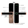 PHIPULO WiFi Biometrico di impronte digitali Smart Door Lock Tuya App Sblocco remoto Serratura senza chiave Serratura elettronica Smart Home HKD230825