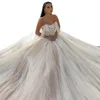 Une ligne robes de mariée Illusion bretelles Corset corsage vestido de noiva sans manches à plusieurs niveaux Tulle robes de mariée