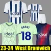 West Bromwich Albion 23 24 soccer jerseys home away GRANT 18 SWIFT 19 WALLACE 7 MOLUMBY 8 2023 2024 jersey football shirts man kids kit