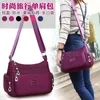 School Bags Korean Fashion Nylon Moisture-proof Indonesian One-shoulder Handbag Leisure Ladies Diagonal Multi-zipper Factory Wholesale