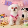 Vêtements pour chiens Gilet d'été Vêtements pour animaux de compagnie Cool Chiens Vêtements Chat Petit imprimé Mignon Mince Rose Mode Chiot Robes