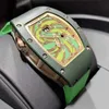 Richardmill Mechanical Automatic Watches Swiss有名な腕時計綿菓子女性シリーズ