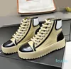Top Quality Sapatos Casuais Designer De Luxo Mulheres Bezerro Tênis De Couro De Patente High-Top Shoe Splicing