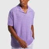 Designer de luxo chaopai clássico polos malha curto sono novo estiramento casual com decote em v t-shirt para homens elegante e confortável versátil e solto