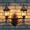 Wall Lamp Outdoor Double Head Large European Waterproof And Rust Proof Door Post Balcony Aisle