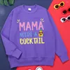 Hoodies masculinos mamãe precisa de um coquetel de abacaxi roupas de lã oversized hoodie vintage all-match ao ar livre harajuku roupas masculinas