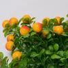 Dekorativa blommor Enkel bunt Artificial Cherry Pepper -grenar Simulering Växträd Hemdekoration och växter