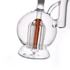 Mini Mini Grosso de Vidro de Vidro Tobacco Tubro 6 Armador Perc Bubblers Cabelados Reciclador Água Óleo de Água Dab Bong para fumar com Banger de 14 mm