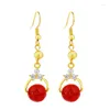 dangle earrings fahion colourfull for women pearl cross tree flower tasselゴールドメッキ女の子ファッションギフトグラマーセクシー