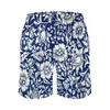 Herren Shorts Vintage Floral Board Blue Mallow Hawaii Kurze Hosen Männer Custom Running Quick Dry Strand Trunks Geschenk