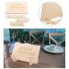 Other Event Party Supplies 1 Set Wooden Wedding Guest Books Ideas for Sign Marriage Table Decoration Gift Baby Shower 230824