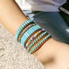 Bracelets à maillons en corde tissée à la main pour filles, trésor multicouche de ficelle enroulée pour restaurer les anciennes manières de bijoux