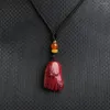 Pendant Necklaces Cinnabar Lovly Feet Necklace Talisman Amulet Jewelry Women's With Cord