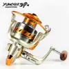 Vliegvissen Reels2 Europa verkopen 12BB 55 1 Metalen Spinning Zee Opvouwbare Handvat Reel E000 9000 Lager aluminium Yumoshi 230825