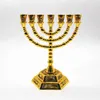 Je Menorah Candle-Holders Религии канделябра Ханука свечи 7 филиал HKD230825