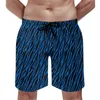 Men's Shorts Zebra Stripe Board Summer Animal Print Sportswear Beach Short Pants Men Quick Dry Funny Graphic Plus Size Swimming Trunks