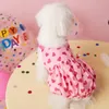 Vêtements pour chiens Gilet d'été Vêtements pour animaux de compagnie Cool Chiens Vêtements Chat Petit imprimé Mignon Mince Rose Mode Chiot Robes