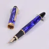 Penne stilografiche Arrivel Jinhao X450 Luxury Dazzle Blue Penna stilografica Penne per inchiostro in metallo di alta qualità per materiale scolastico per ufficio 230825