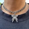 Colliers pendentif collier papillon collier ras du cou en alliage matériel unique bijoux élégants pour amoureux