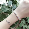 Bracelet de luxe de marque, collier de créateur, boucles d'oreilles de créateur, bague de créateur, ensemble de bijoux complets en diamant pour femme, croix en cuivre, cadeau de noël, de la saint-valentin, livraison gratuite