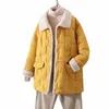 Trench da donna giacche casual in cashmere da donna maniche lunghe larghe spesso autunno inverno caldo cappotto di lana femminile vintage