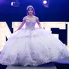 Lavanta Tatlı 16 Quinceanera Elbiseler Sevgilim ışıltılı aplike tül vestido de 15 Anos Masquerade doğum günü partisi önlük