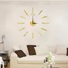 Non-punching Creative DIY Wall Clock Three-dimensional Acrylic Clock Simple Bedroom Silent Clock HKD230825 HKD230825