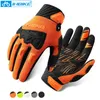 Gants de cyclisme INBIKE hommes gants de cyclisme VTT gants de vélo antichoc hommes gants à écran tactile gants antidérapants pour homme 5mm épaissi Palm Pad 230825