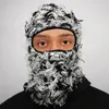 Beanieskull Caps 1st Y2K Tassel Balaclava Ejressed Sticked Full Face Ski Mask Shiesty ColorBlock Knit Fuzzy 230825
