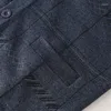 Gilet da uomo 2023 Cardigan invernale maglione per uomo retrò allentato casual moda coreana scollo a V cardigan scozzese gilet lavorato a maglia C11