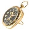 Pocket Watches Antique Mechanical Hand-Winding Pocket Watch Luxury Roman Siffer Display Pocket Pendant Clock med FOB CHAIN ​​ARRIVE 230825