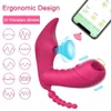 Взрослые игрушки Bluetooth App Dildo Vibrator Женский беспроводной беспроводной пульт дистанционного управления Sucker Clitoris Стимулятор Стимулятор для женщины 230824