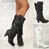 Sexy Knee Ankle High sur les femmes Boot Boot Talon Longue CHEUR BOOTS BOOTS FEMMENT