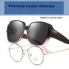 Tl Polarized Myope Eyeglasses Sets Ladies Driving Goggles Night Vision Sunglasses Driver