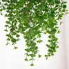 Fleurs décoratives Eucalyptus vigne feuilles vertes lierre pour fournitures de noël décor de fête de mariage maison rebord de fenêtre bonsaï tenture murale