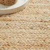 Carpets Natural Jute Rug Square Shape Handmade Braided 4x4 Feet Modern Look Area Rugs