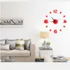 3D Wall Clock European Acrylic Wall Sticker Home Decoration Office vardagsrum Kvartsnål Kaffekoppar Kök Väggkonstdekor HKD230825 HKD230825